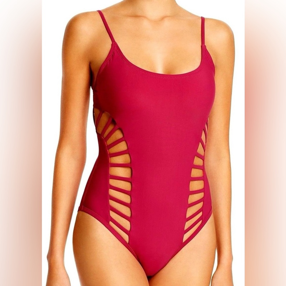 Red Carter One-Piece Swimsuit Size XS